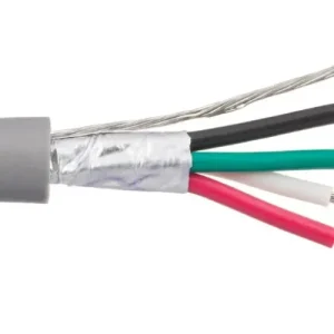 Alpha Wire 5650B2004 20 AWG 4 Triad Ind/Overall Foil Shielded 300V PVC Insulation Manhattan Instrumentation Cable