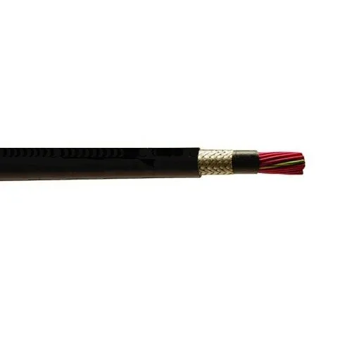 Alpha Wire 87303CY 18 AWG 3 Conductor 600V Spiral Hytrel Insulation Torsional Flex Control Xtra Guard Performance Cable co...