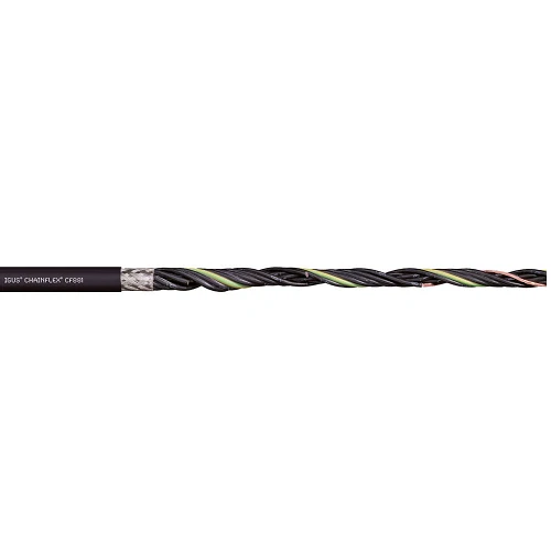 Igus CF881-10-25 17 AWG 25C Stranded Bare Tono cobre Shield TC Braid PVC 300V Chainflex CF881 Control Cable