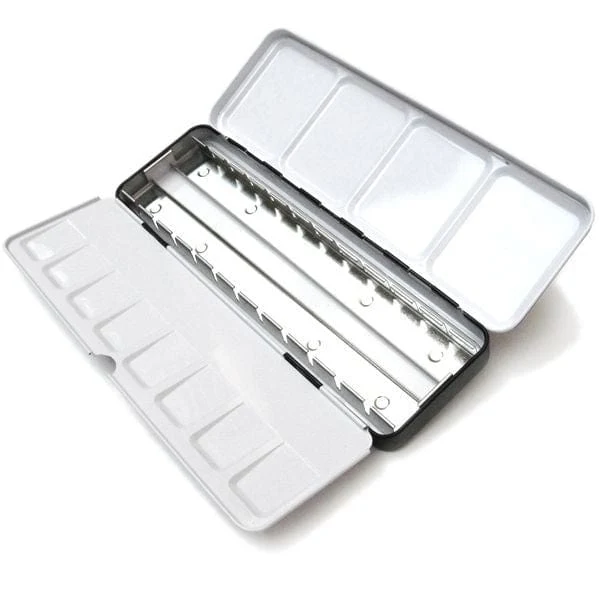 Artist Wingo Caja metalica vacia para acuarelas 24 1/2 godets