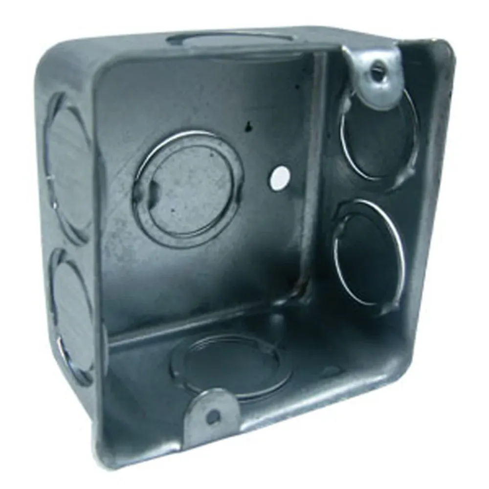 Caja Cuadrada 1/2" Galvanizada Eco Resistencia de Precisión | 0.1%