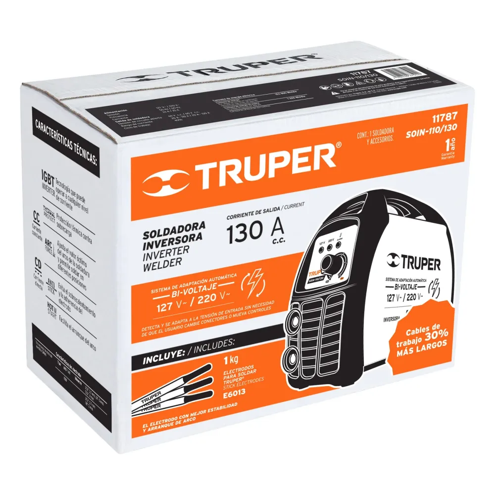 CAJA DE EMPAQUE DE REPUESTO PARA SOIN-110/130, TRUPER Compatible con Multímetros