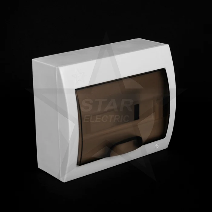Caja plastica 12 polos DIN p/sobreponer - STAR ELECTRIC para Laboratorio y Taller