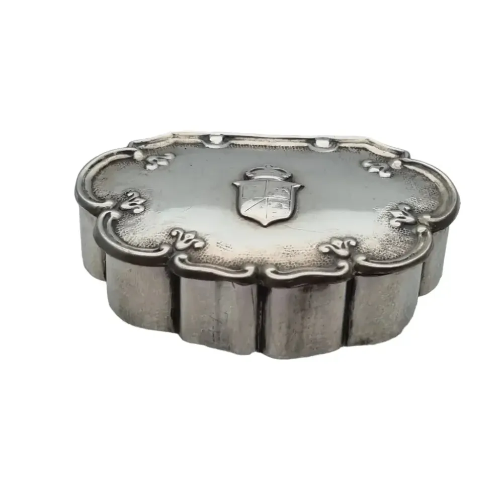 Caja de plata antigua miracoli milano, escudo de armas, circa xx, regalos. Compatible con Multímetros
