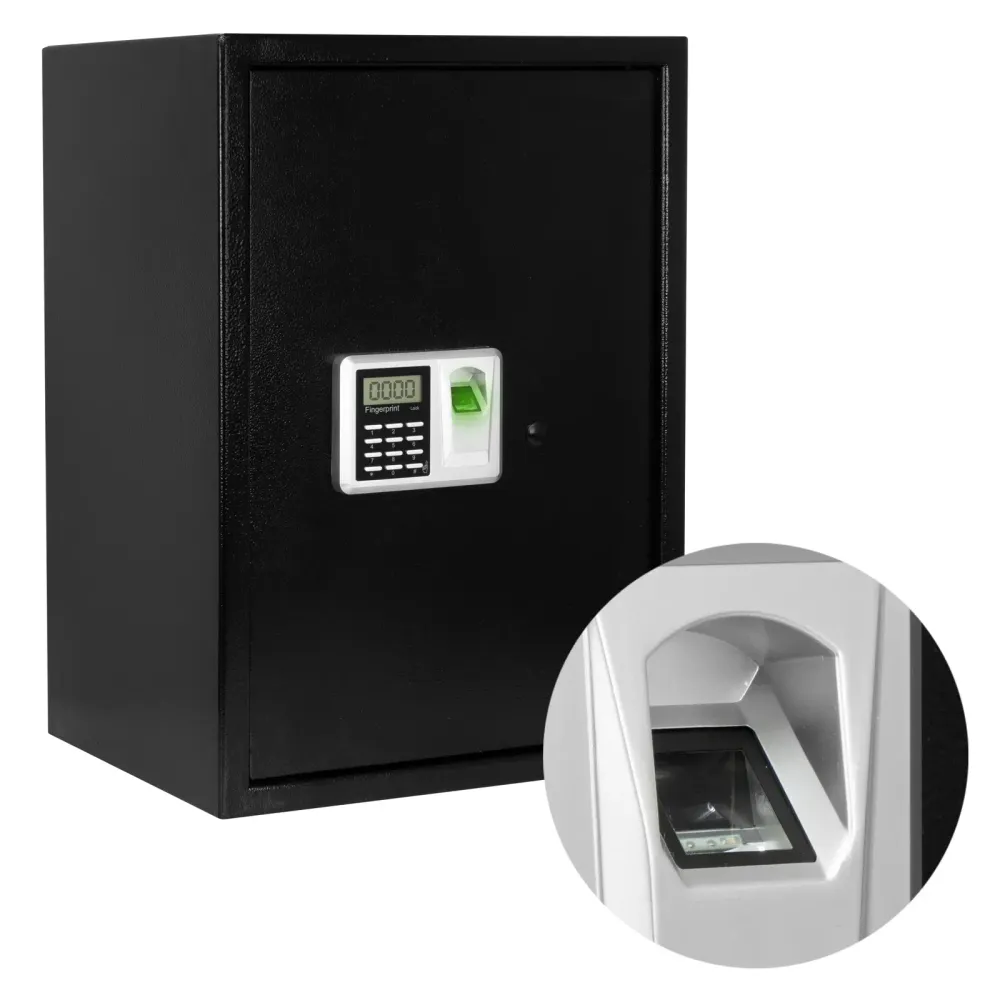 Caja sólido metalica electronica seguridad huella digital