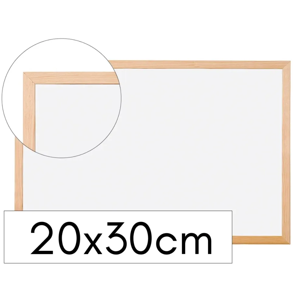 Calibración Certificada Pizarra Blanca Acrílica 20x30 cm - Marco de Madera Compacto