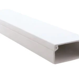 Canaleta blanca adhesiva 15 X 10 Tira de 2 metros