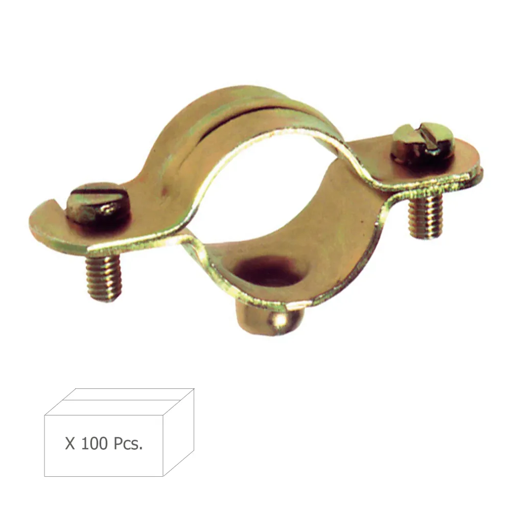 Decade Box Abrazadera Metalica M-6 10 mm. (Caja 100 piezas)