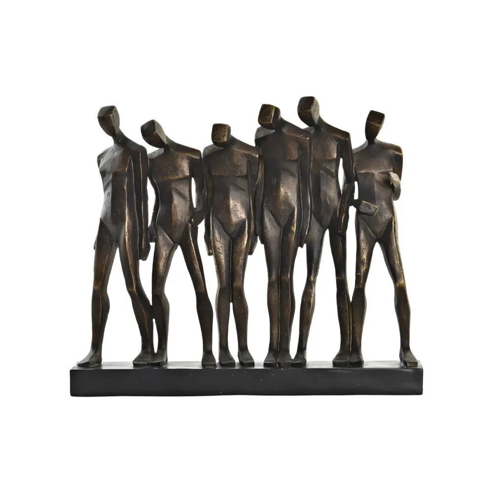 FIGURA RESINA 40X10:5X34:5 PERSONAS NEGRO