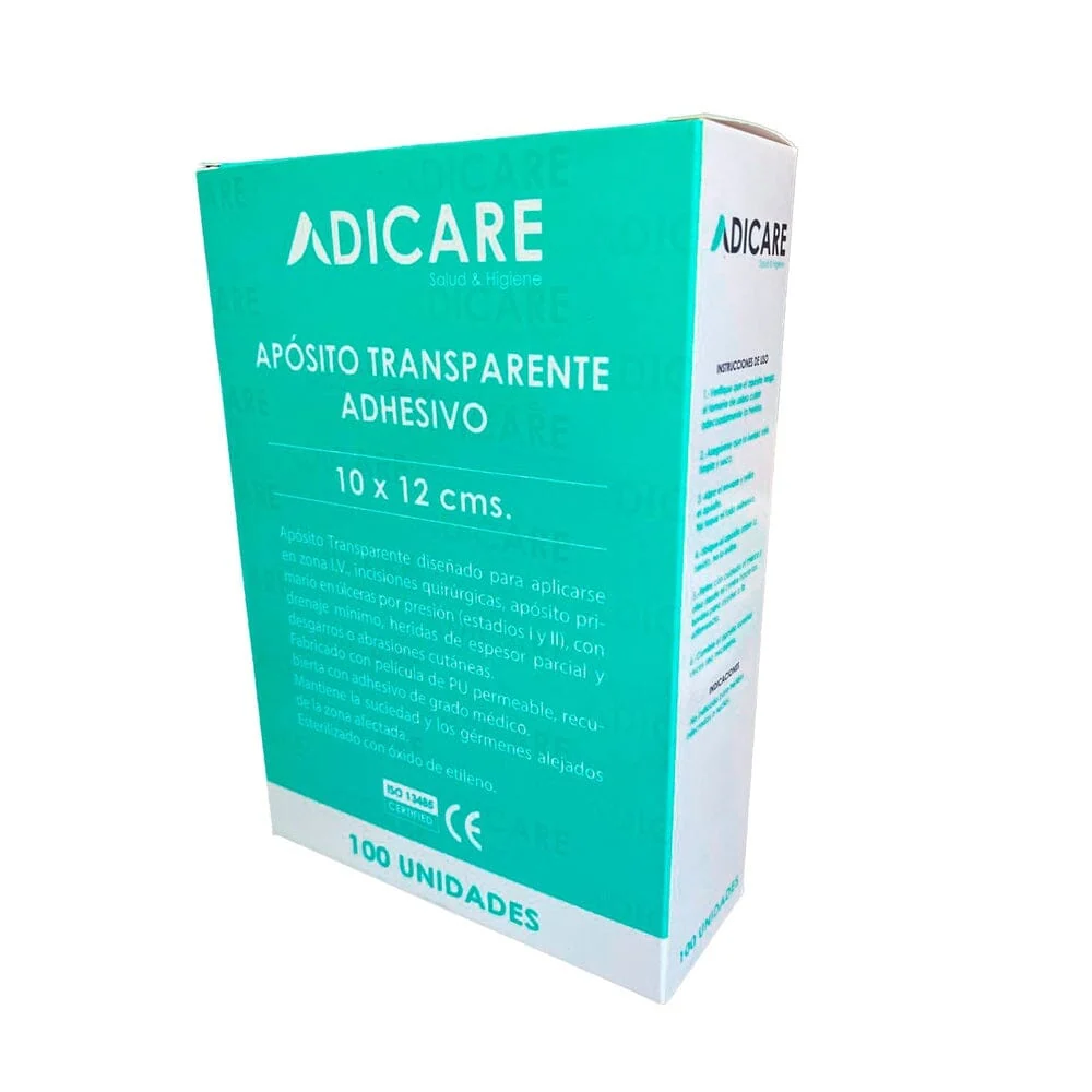 Multirango de Alta Fidelidad Apósito Adhesivo Transparente 10X12 Cm Caja 100 Un