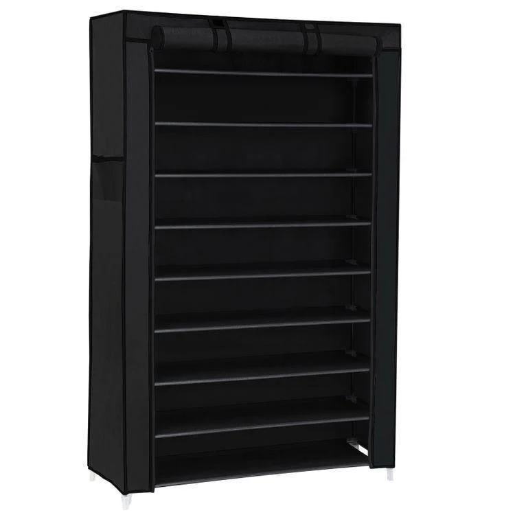 Organizador de gabinete cerrado negro de 10 niveles para Laboratorio y Taller