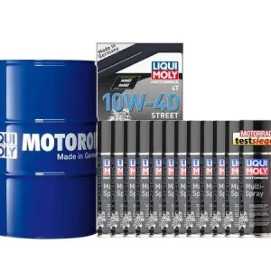Pack bidón de aceite 60L LIQUI MOLY - 10W40 HC sintético + 12 Multiusos 200ml