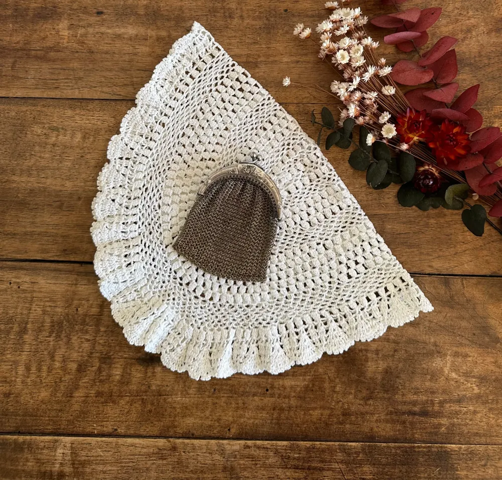 Porte monnaie en argent maille crochetée 1900 para Calibración de Instrumentos
