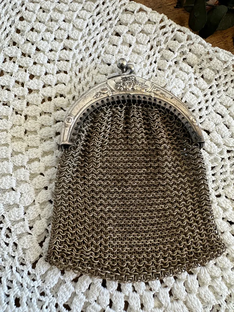 Porte monnaie en argent maille crochetée 1900 para Calibración de Instrumentos