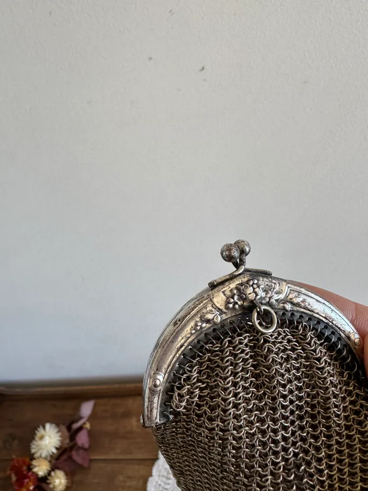 Porte monnaie en argent maille crochetée 1900 para Calibración de Instrumentos