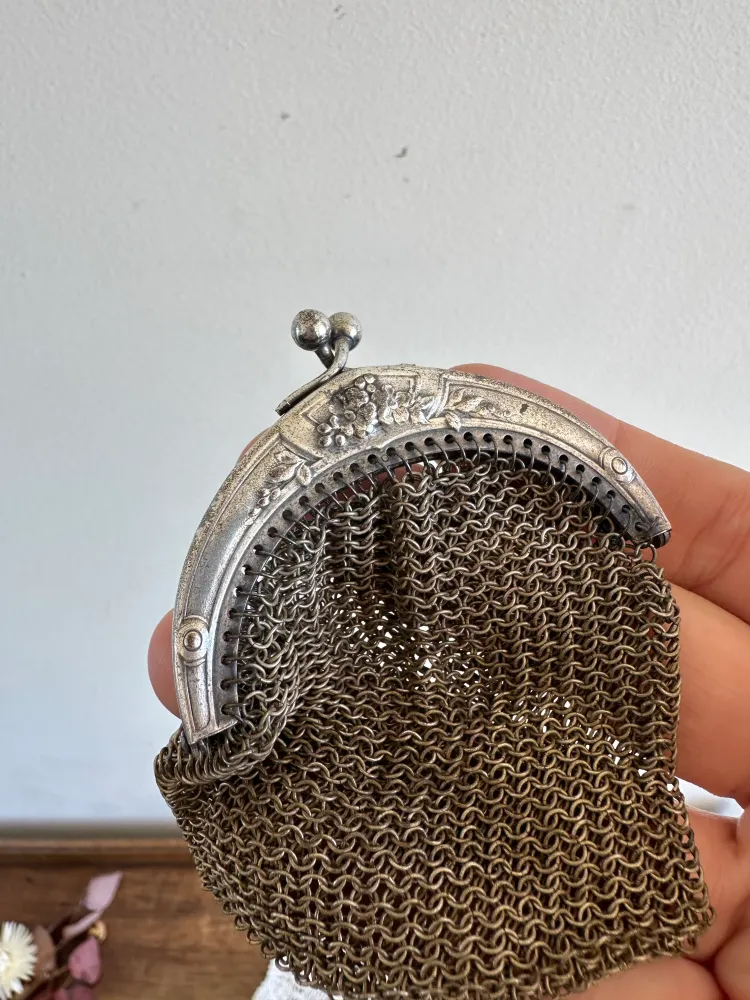Porte monnaie en argent maille crochetée 1900 para Calibración de Instrumentos