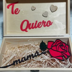 Rosa con caja decorada con Garantí de Precisión