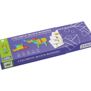21 Colorful Block Buddies / Crea diseños con piezas de madera / tangram