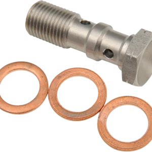 GOODRIDGE BANJO ADAPTERS/BOLTS 10MM X 1.0 DBL BANJO BOLT