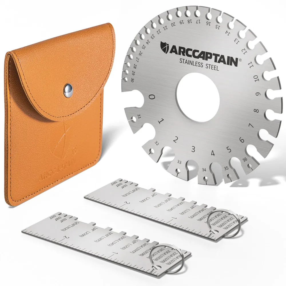 Arccaptain Herramienta de medición de calibre de alambre Calibre de metálico