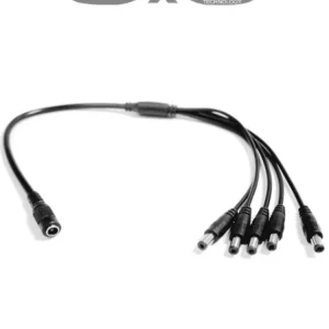 SAXXON PSUWB08 - Divisor de Energí para 5 Camaras/ 1 Conector Hembra + 5 Conectores Macho/ 2.1 mm/