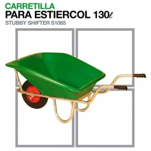 Carro de Carga con Barra CARRETILLA PARA ESTIERCOL S1065 CAPACIDAD 130L