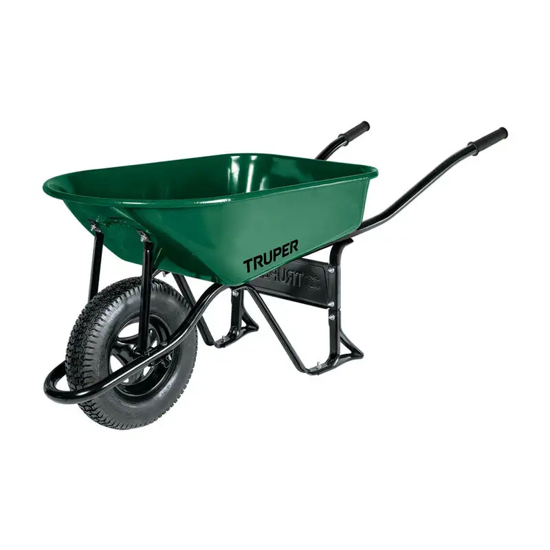 Carro para Tambores Carretilla 4.75 Ft3 neumática, bastidor tubular, truper
