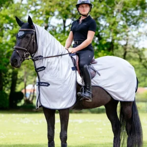 Ride On manta antimoscas de trabajo con cuello y hombros desmontables Grey XL