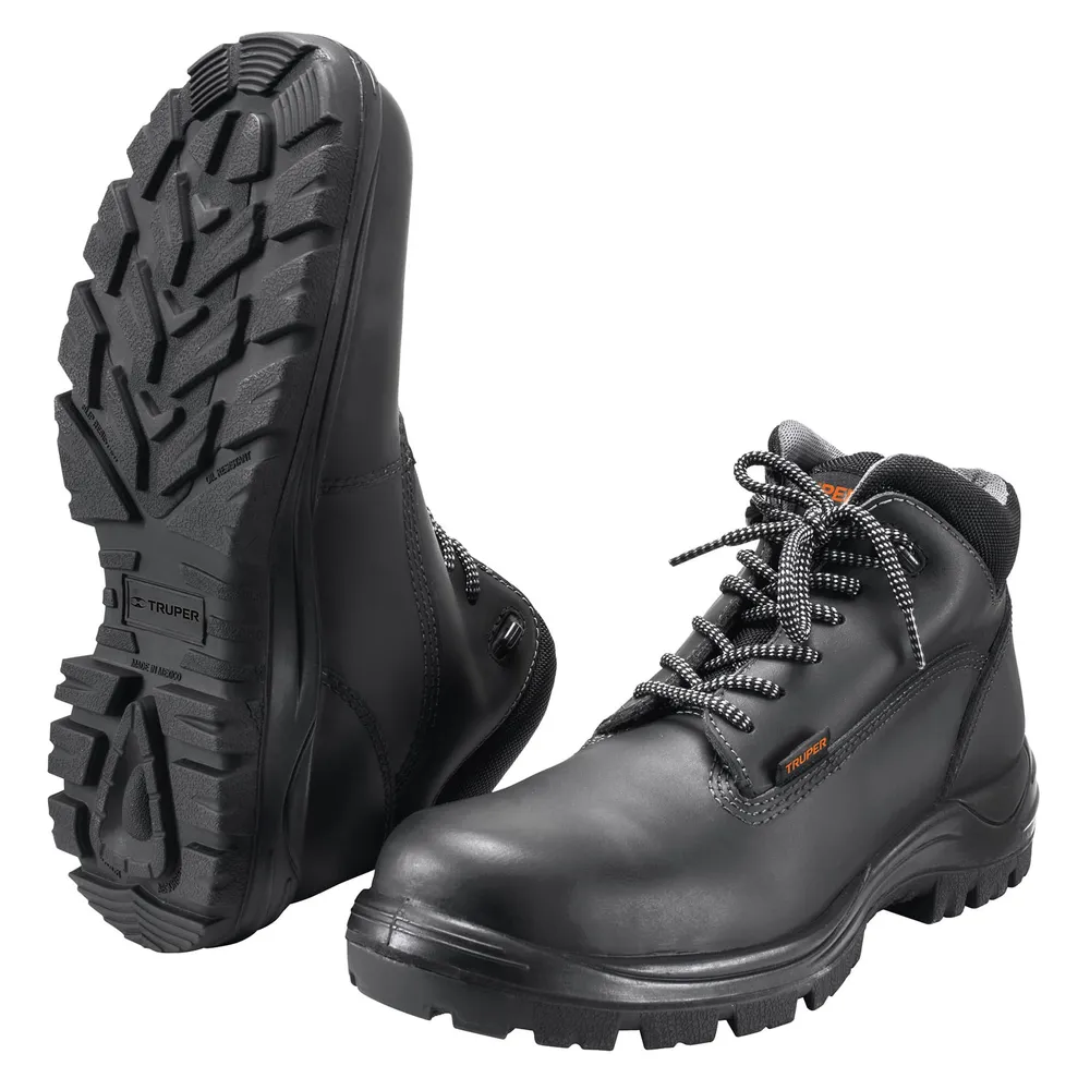 ZAPATOS INDUSTRIALES CON CASQUILLO, #26, NEGRO