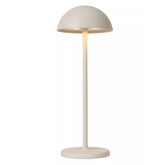 Lámpara sobremesa exterior blanco recargable Ø12x32 cm LED 1,5W - LULS0233