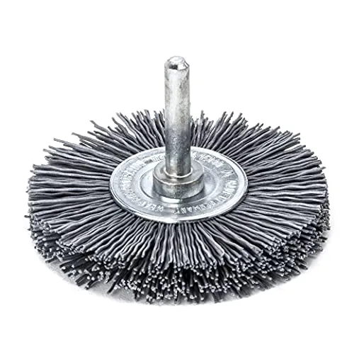 LessMann 417872 - Wheel brushes 6 mm shank dia 70 x 10 mm abrasive poliamida SIC K 320 / 0,60 mm