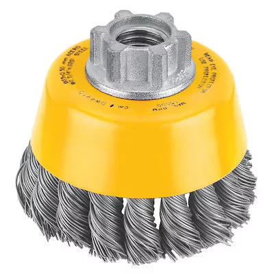 Cepillo de Copa DEWALT DW4910S 3" Alambre Espeso para Esmeriladora