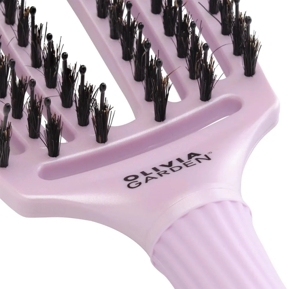 Olivia Garden - Cepillo Fingerbrush Arctic Lights Ethereal Lavender - 1 Unidad Compatible con Turbina