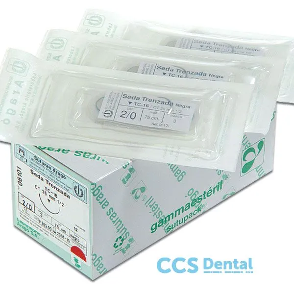 Sutura Seda Tc-16 5/0 12Uds.