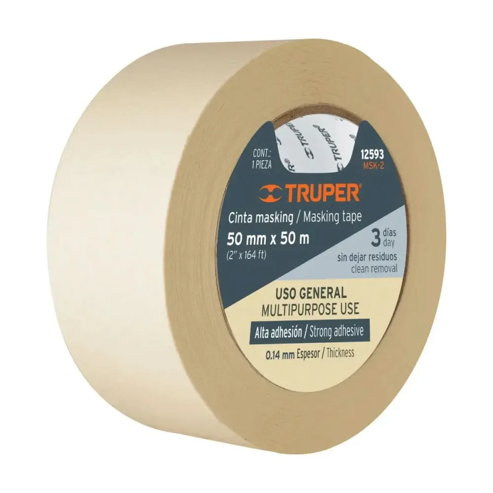 Cinta masking tape 2" x 50 M Truper