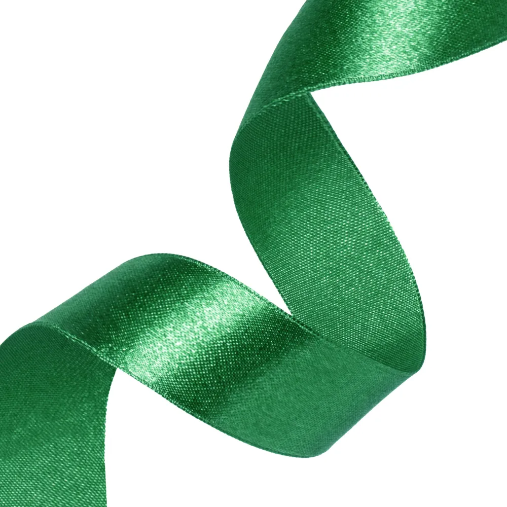 Cinta de raso verde opaco 5x23m