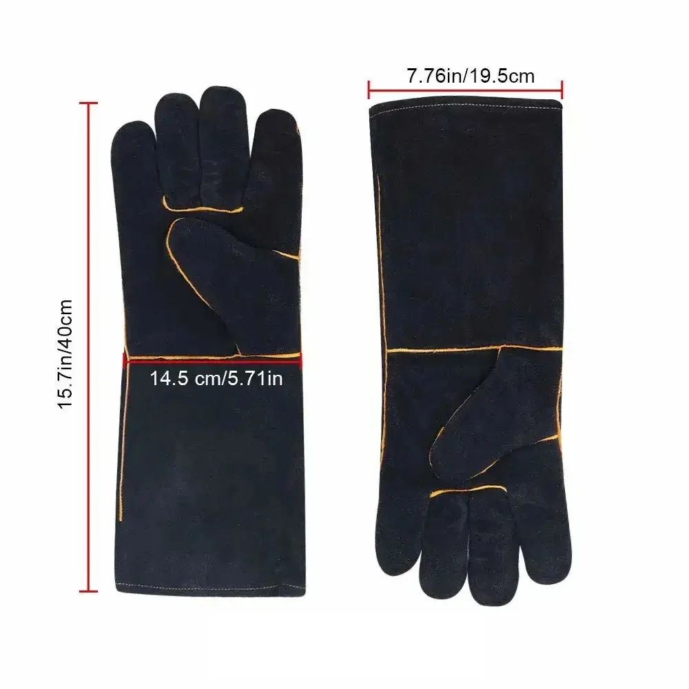 Guantes de cuero resistentes al calor con Adhesivo Acrílico
