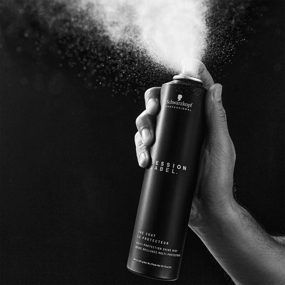 Schwarzkopf - Termoprotector Coat Session Label 300 ml con Adhesivo Acrílico