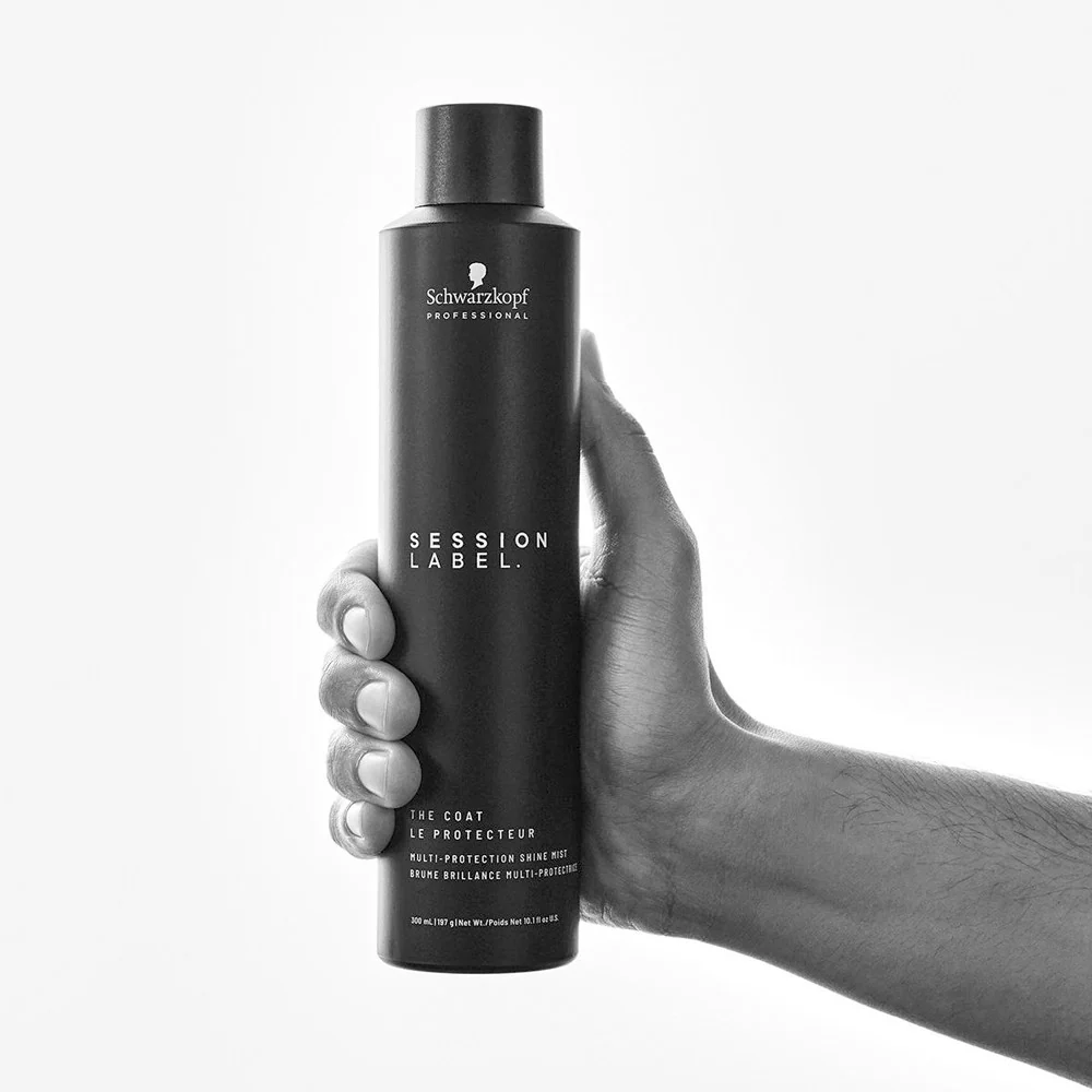 Schwarzkopf - Termoprotector Coat Session Label 300 ml con Adhesivo Acrílico