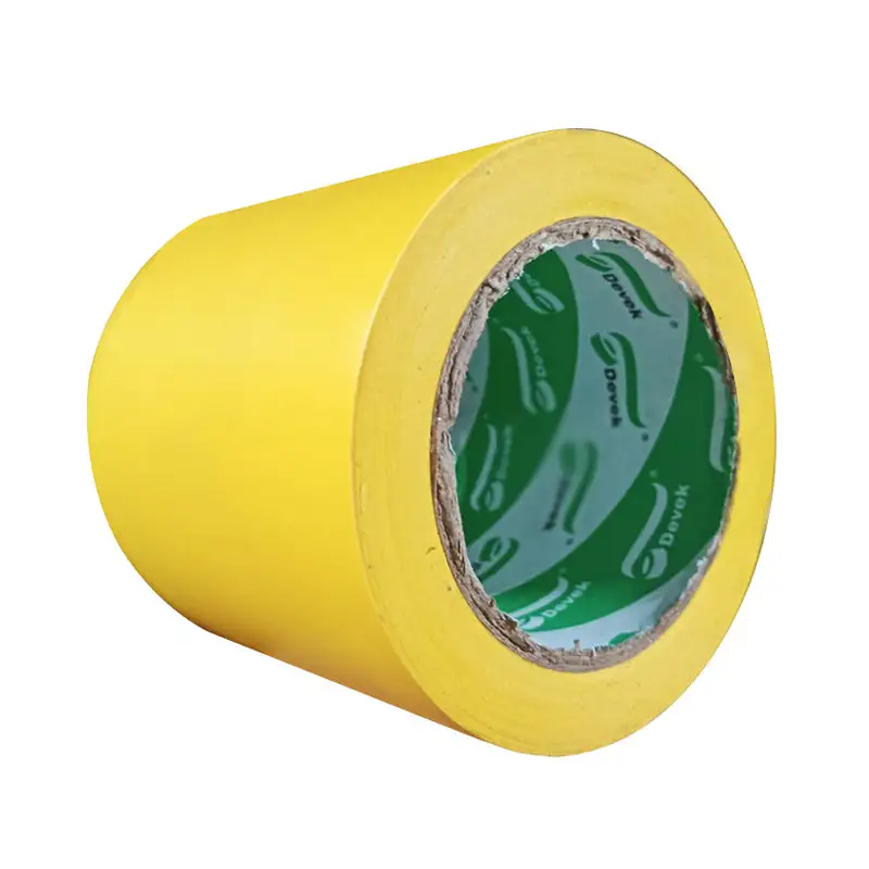 Cinta para marcaje de 4" color amarillo devek Alta Visibilidad