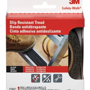 Cinta negra para escalones y escaleras 3M Safety-Walk de 2 pulgadas de ancho x 15 pies de largo, paquete de 1 - Oferta de...