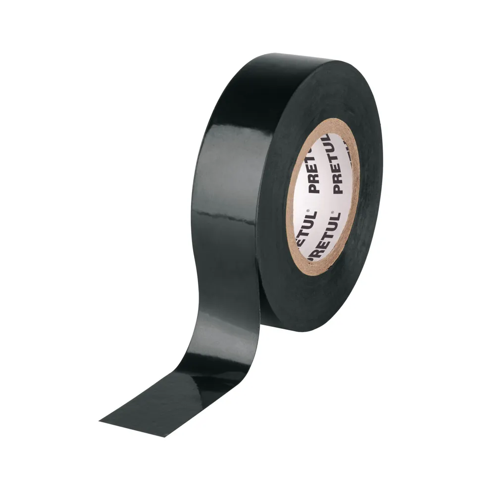 Cinta de aislar de 18m x19 mm negra PRETUL M-33P