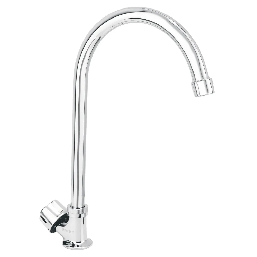 Clavo Galvanizado Llave individual para fregadero, cuello curvo, Esencial