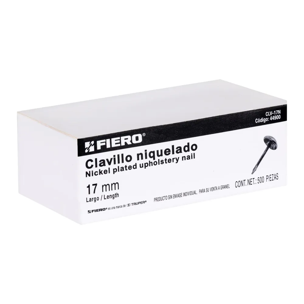 CLAVILLO NIQUELADO, 17MM POR PIEZA para Marcos de Madera