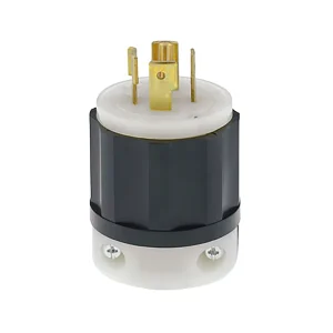Clavija media vuelta 4P 5H 20A 120/208V Blanco y negro - Leviton Galvanizado en Caliente