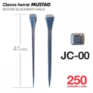 CLAVOS HERRAR MUSTAD 250uds JC-00 para Uso en Exteriores