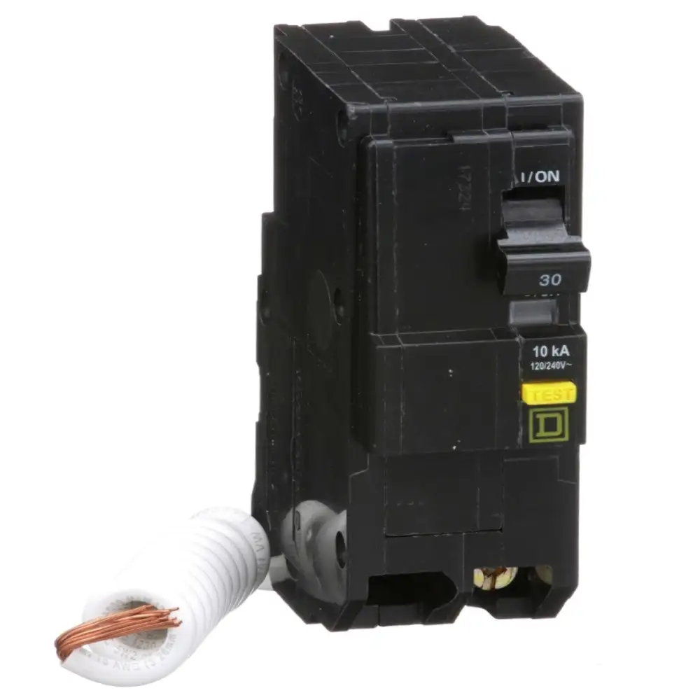 Bobina de Choke Interruptor termomagnetico qo230gfi 2x30a enchufable 10ka 120v 6ma gfi pgtail schneider electric