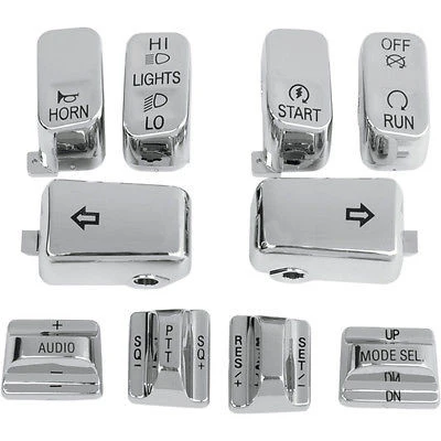 Botones Interruptores Cromados Para Harley-Davidson® Switch Cap Kit Cromo