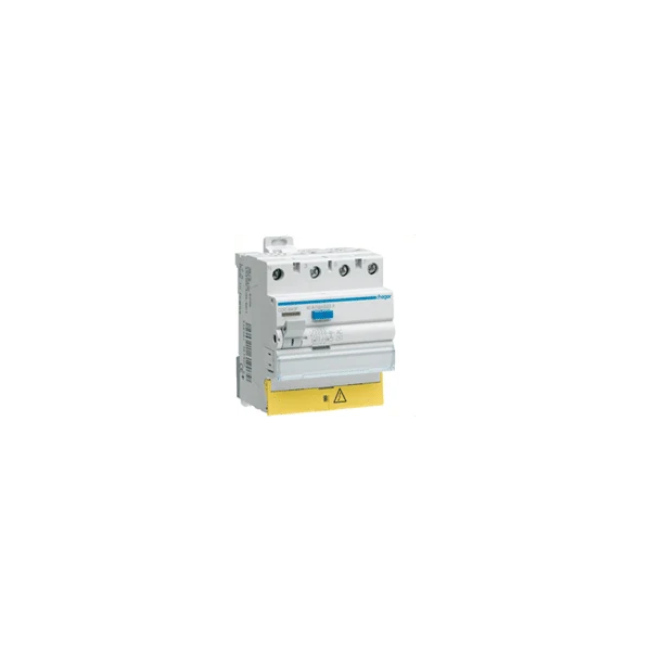 Condensador Electrolítico Interrupteur différentiel 4P 63A 30mA type AC à bornes décalées HAGER CDC863F