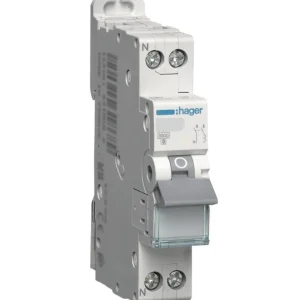 HAGER Disjoncteur Phase+Neutre 3kA Courbe C 2A MFN702